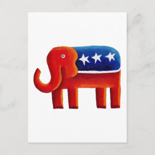 Republikanischer Elefant Postkarte