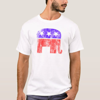 Republikanischer Elefant Vintag T-Shirt