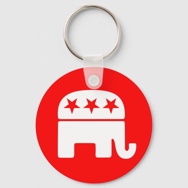 Republikanischer Elephant-Schlüsselanhänger Schlüsselanhänger (Vorderseite)