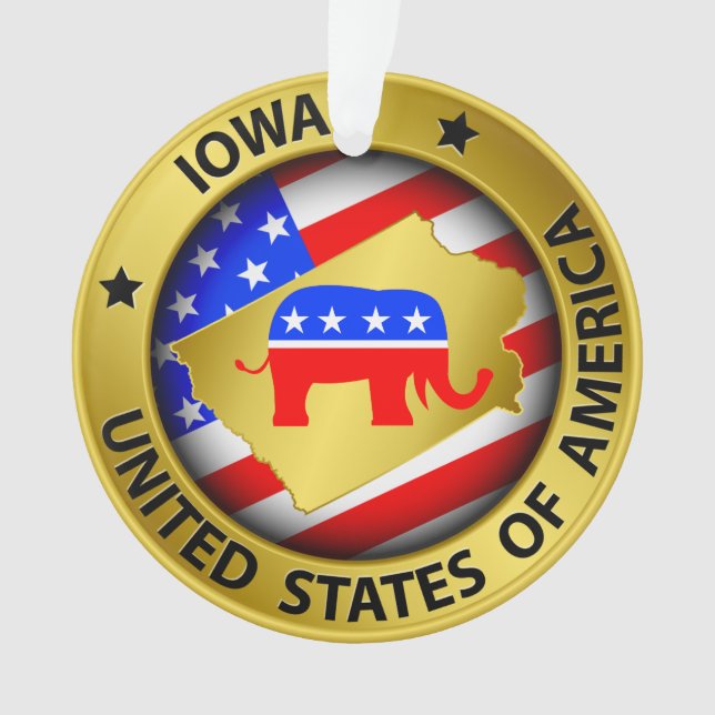 Republikanischer Iowa-Ornament - SRF Ornament (Vorderseite)