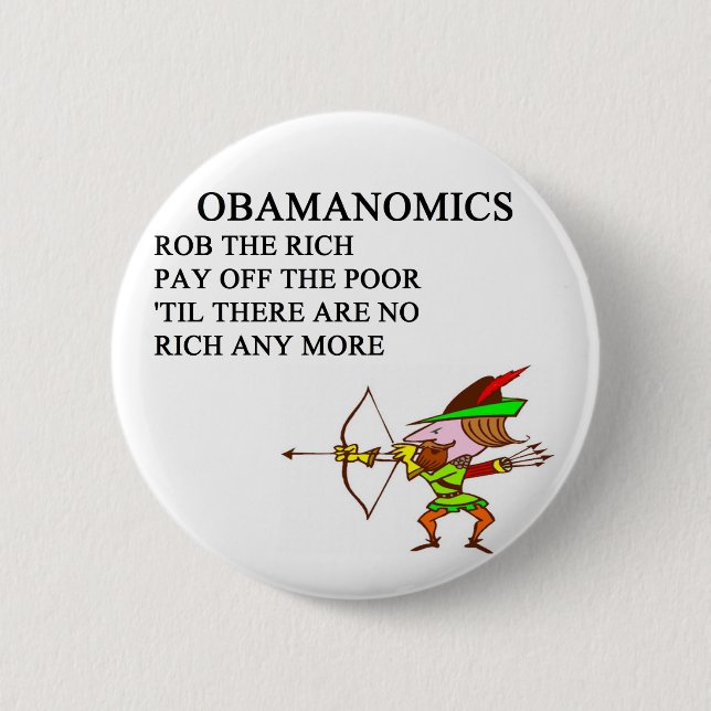 republikanischer konservativer Antiobama-Witz Button (Vorderseite)