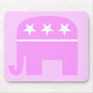 Republikanischer rosa Elefant Damen-Conservative Mousepad