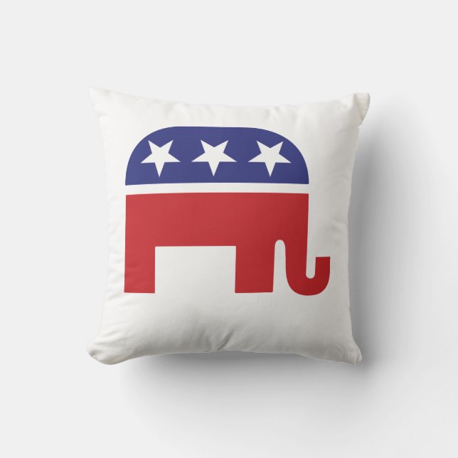 Republikanischer ursprünglicher Elefant Kissen (Vorderseite)