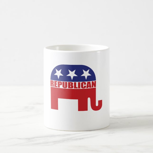 Republikanisches Elefant-Logo Kaffeetasse (Mittel)