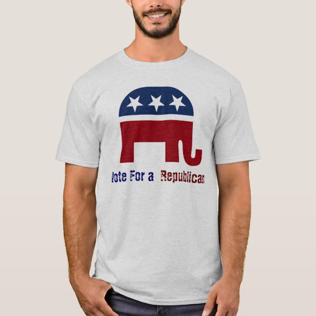 republikanisches Elefantenlogo T-Shirt (Vorderseite)