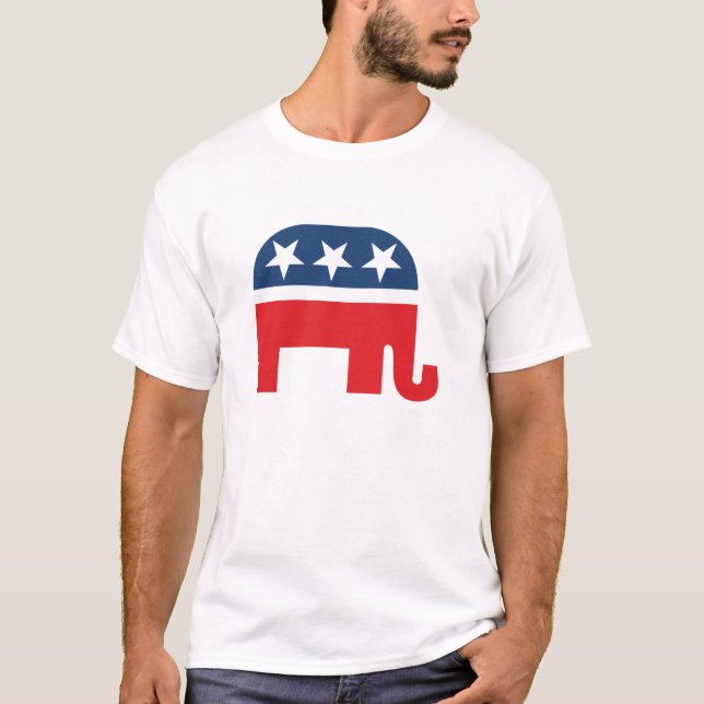 republikanisches Elefantensymbol T-Shirt (Vorderseite)
