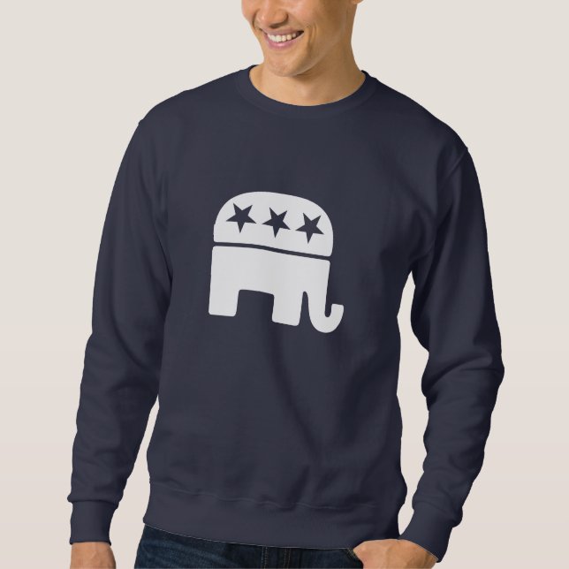 Republikanisches Elephant-Sweatshirt Sweatshirt (Vorderseite)