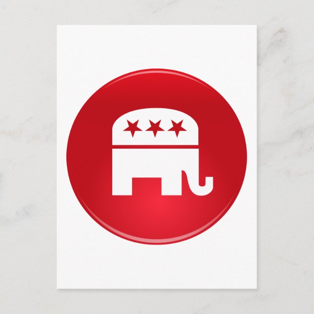 republikanisches Party-Logo Einladungspostkarte (Vorderseite)