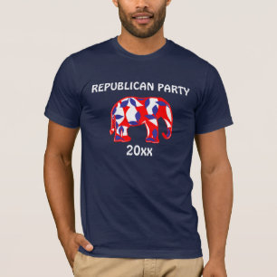 Republikanisches Partyelefantmaskottchen FERTIGEN T-Shirt