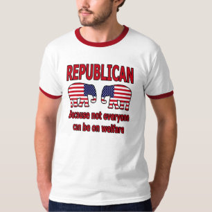 Republikanisches rotes Wohlfahrts-Shirt T-Shirt