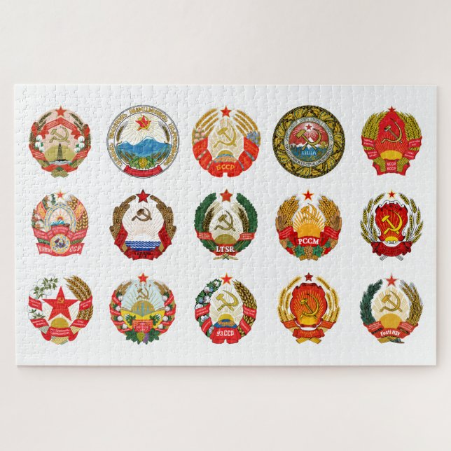 Republiken der sowjetischen Gewerkschaft (Horizontal)