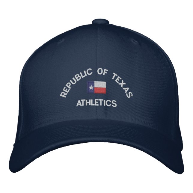 République du Texas 1836 Customisé Casquette brodé (Devant)
