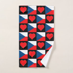 République tchèque Drapeau et Motif du coeur Pride