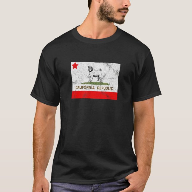Repuglische Flagge in Kalifornien - Umlaut 9 T-Shirt (Vorderseite)