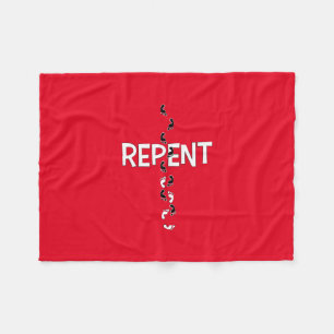 Reputationsfußspuren Fleecedecke