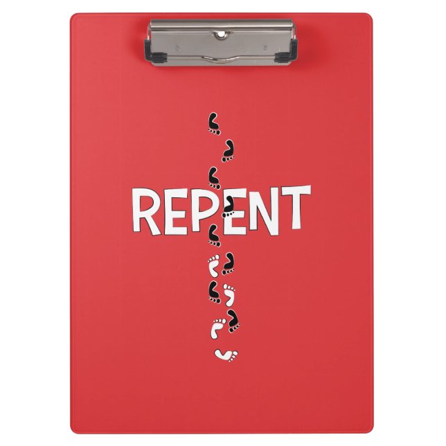 Reputationsfußspuren Klemmbrett (Vorderseite)