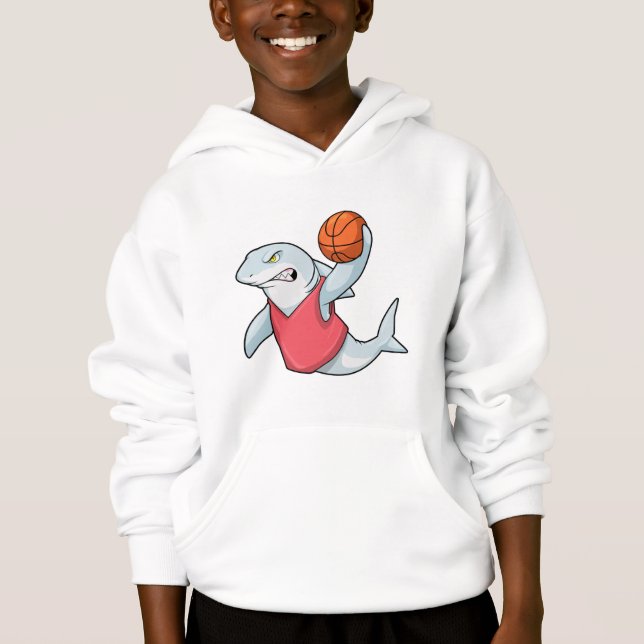 Requin aux sports avec basket-ball (Devant)