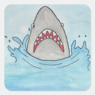 Requin dans le Sticker de la mer Bleue profonde