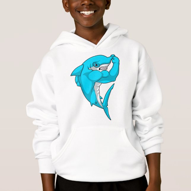 requin-marteau en tant que culturiste au Bodybuild (Devant)