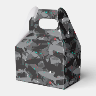 Requin noir et Camouflage Turquoise Ballotins Moti