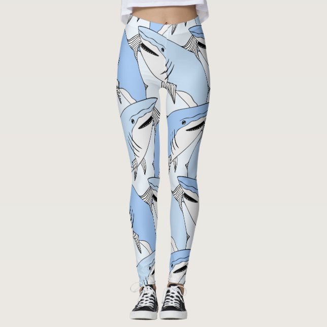 Requins Motifs leggings (Devant)