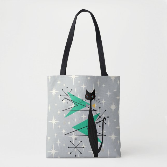 ReRo Atoma MCM Coole Katze auf Grau Tasche (Vorderseite)