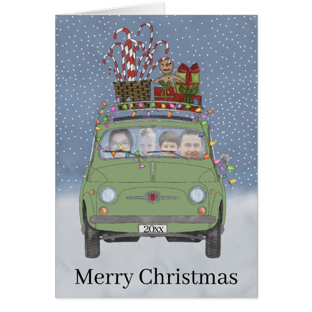 Rero Fiat 500 individuell anpassbare Fotokarte (Vorne)