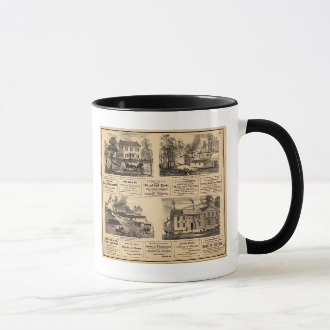 Res, Ölarbeiten, Blinds, Oil Creek, Rouseville Tasse (Rechts)