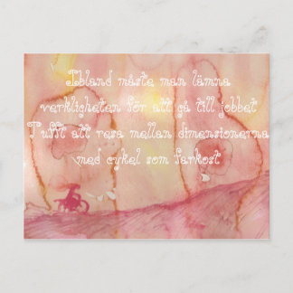 Resa mellan dimenerna postkarte