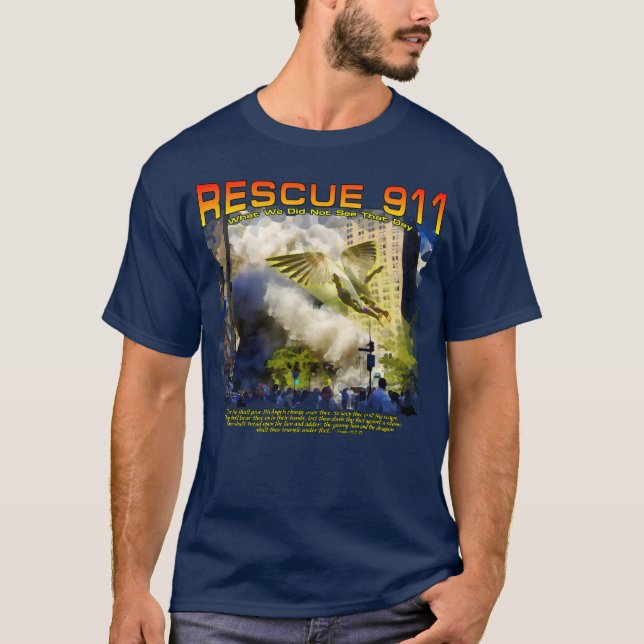 "Rescue 911" Composite Aquarell  T-Shirt (Vorderseite)