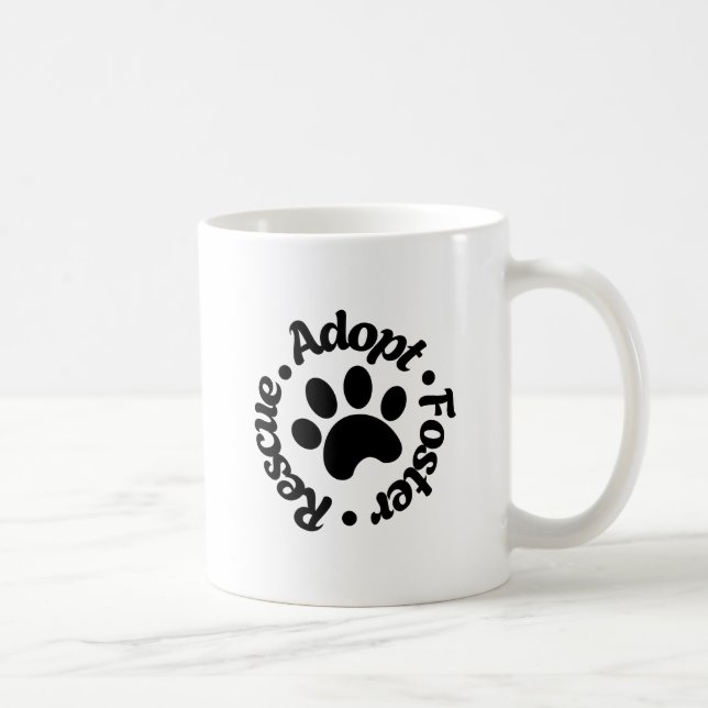 Rescue Adoptier Foster - Adoptier eines Pet Day Kaffeetasse (Rechts)