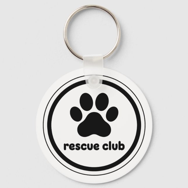 Rescue Club – United by Paws Schlüsselanhänger (Vorderseite)