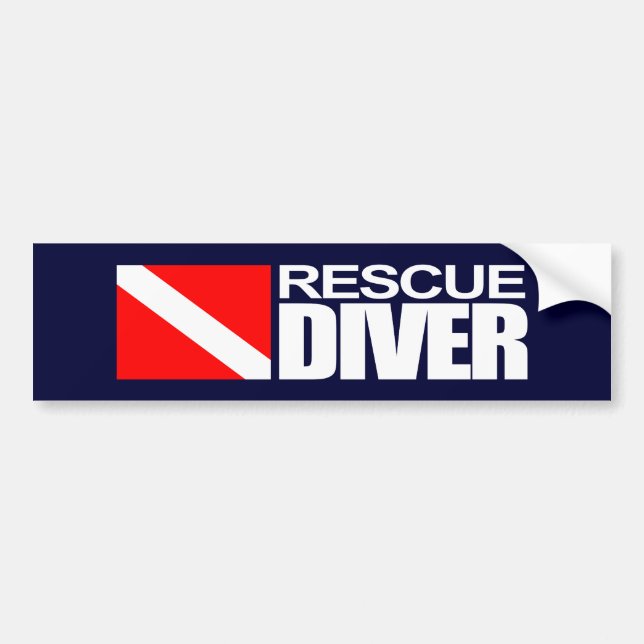 Rescue Diver 4 Autoaufkleber (Vorne)