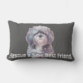 Rescue Dog Lumbar Pillow Lendenkissen