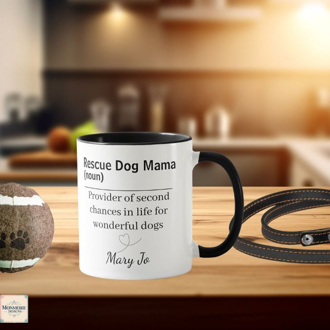 Rescue Dog Mama Definition Mug Tasse (Von Creator hochgeladen)
