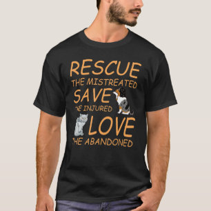Rescue Gerettet Liebe Süße Tier Rescue Dog Katze T-Shirt