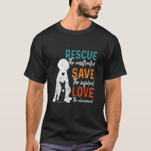 Rescue Gerettet Liebe Tierrettungshunde Katze T-Shirt