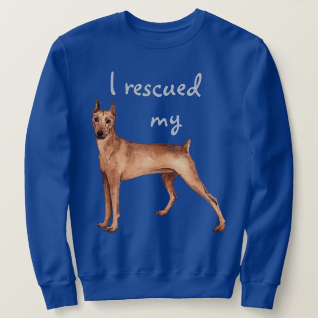 Rescue German Pinscher Sweatshirt (Design vorne)