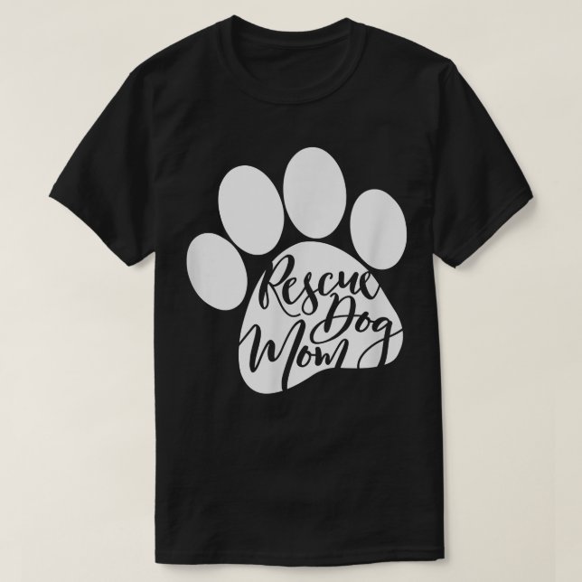 Rescue Hund Mama Furbaby Rescue Hund für Frauen  T-Shirt (Design vorne)