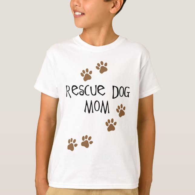 Rescue Hund Mama T-Shirt (Vorderseite)