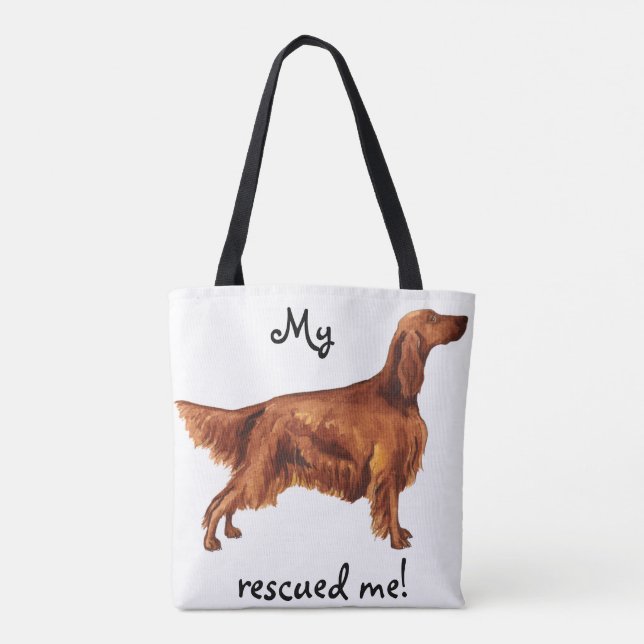 Rescue Irish Setter Tasche (Rückseite)
