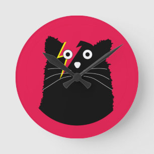 Rescue Katzen Hauskatzen Zubehör und Geschenke Doo Runde Wanduhr