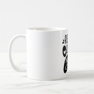 Rescue-Liebe Wiederholen Hunde-Paw-T-Shirt Kaffeetasse
