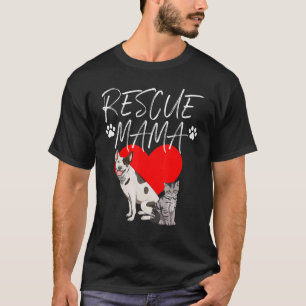 Rescue Mama Animal Protect Pet Animal Liebe T-Shirt