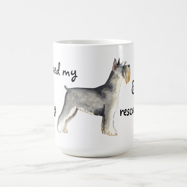 Rescue Miniature Schnauzer Kaffeetasse (Mittel)