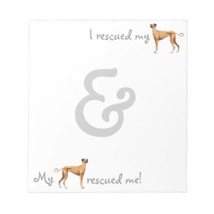 Rescue Sloughi Notizblock