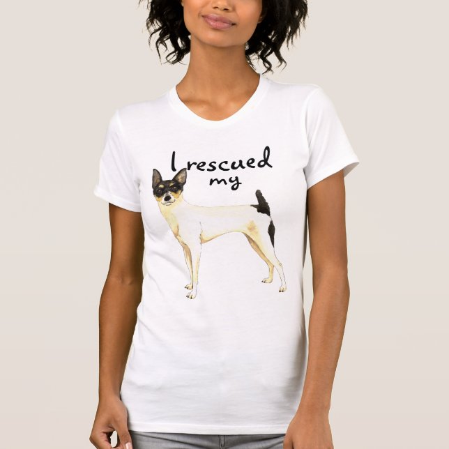 Rescue Toy Fox Terrier T-Shirt (Vorderseite)