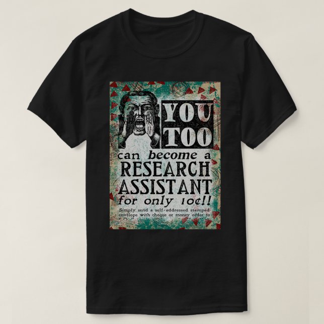 Research Assistant Funny Vintage Retro T-Shirt (Design vorne)