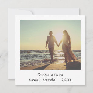 Reserva La Fecha Retro Instant Foto Spanisch Save The Date