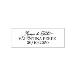 Reserva la Fecha Save the Date auf Spanisch Permastempel
